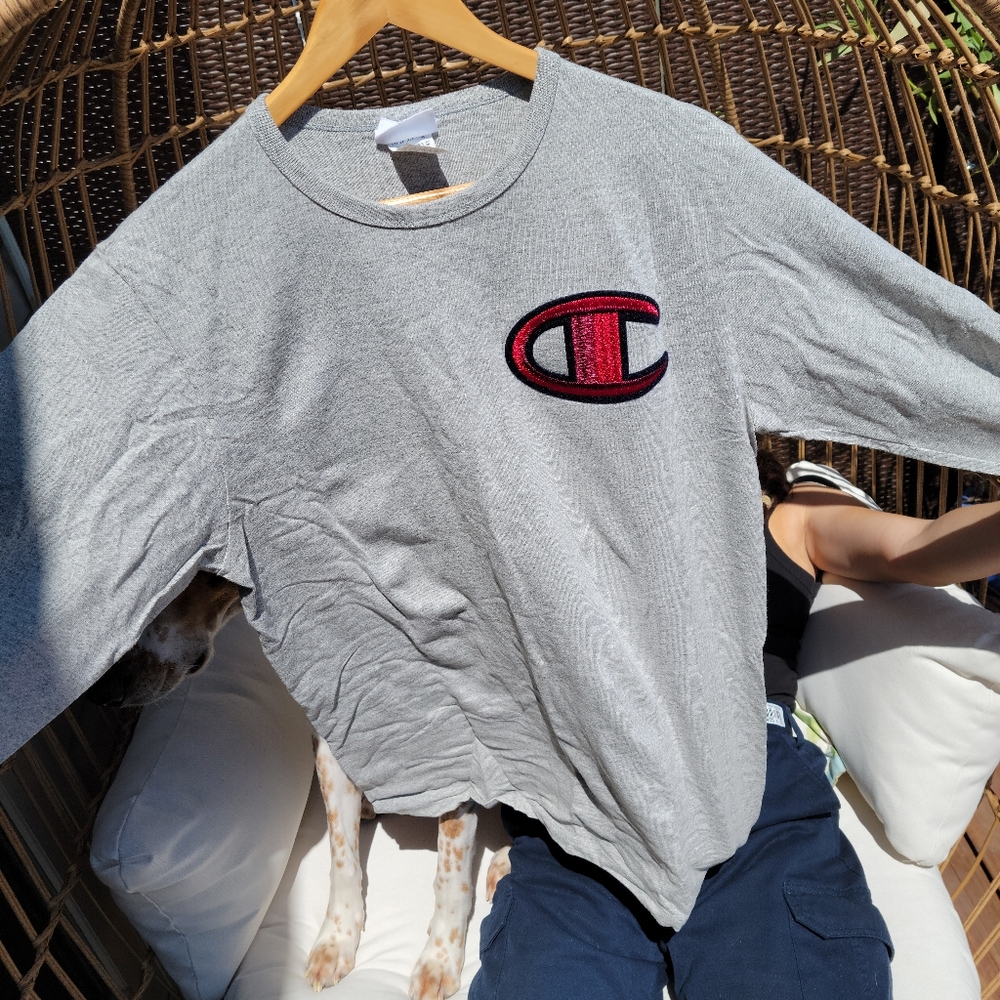CHAMPION LOGO LONGSLEEVE SHIRT